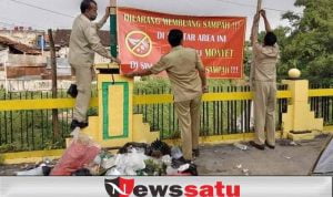 Sepanjang Jalan KH Amin Jakfar, Dipasang Larangan Buang Sampah