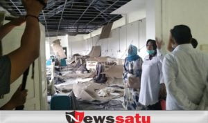 Akibat Hujan Deras, Atap Ruang Inap RSUD Moh Anwar Sumenep Ambruk