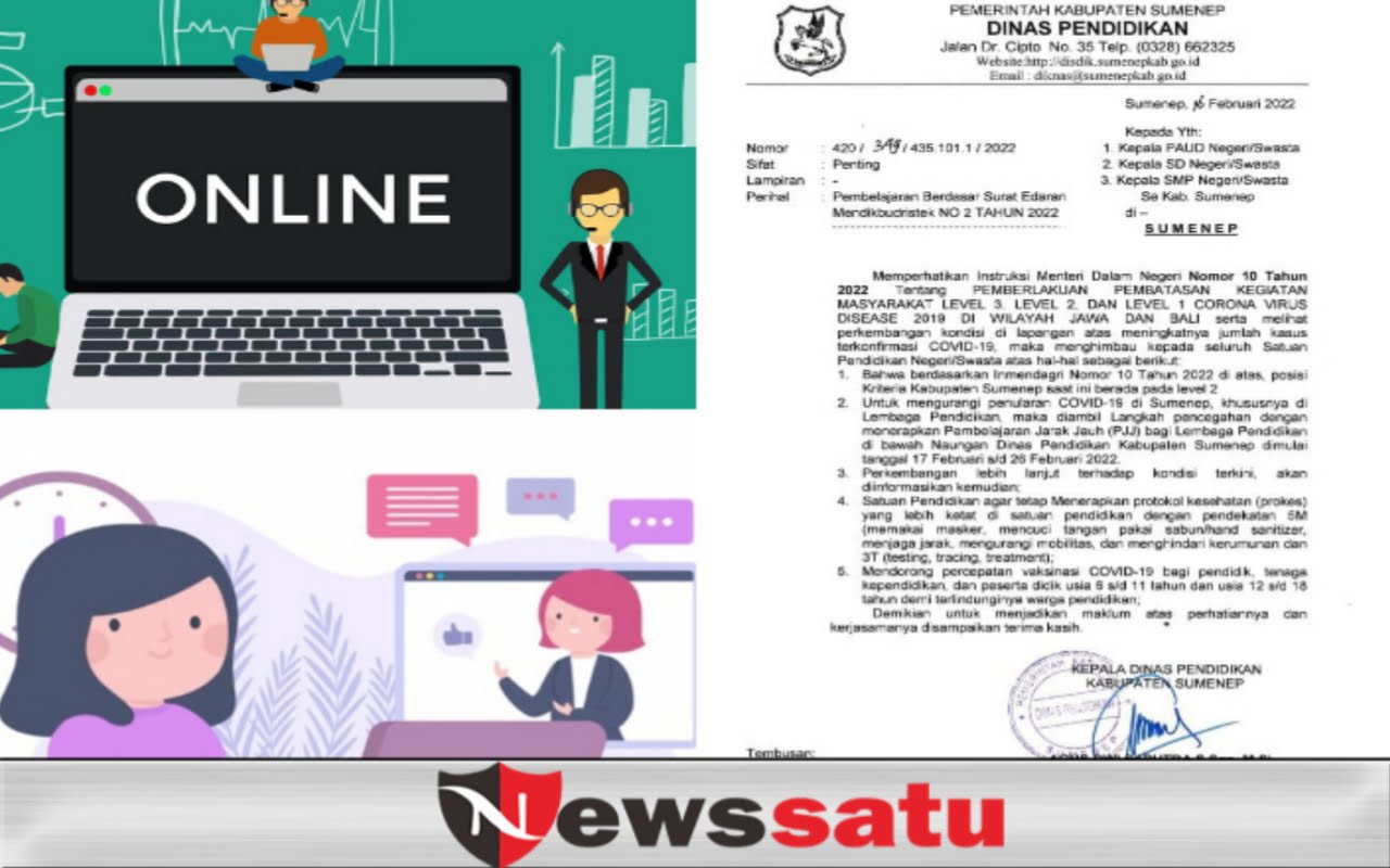 Dinas Pendidikan Sumenep Kembali Berlakukan PJJ