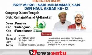 Habib Abdul Qodir bin Zaid Ba’abud Akan Hadiri Isro’ Mi’raj Remas Al Barokah