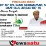 Habib Abdul Qodir bin Zaid Ba'abud Akan Hadiri Isro' Mi'raj Remas Al Barokah
