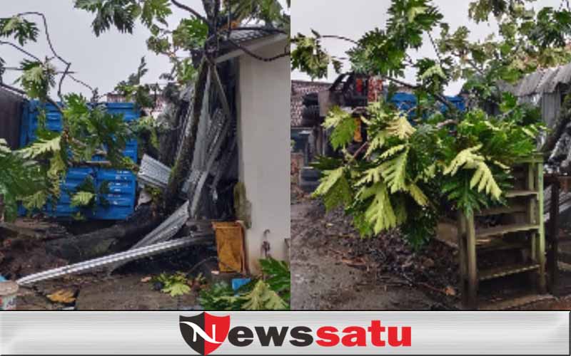 Kali Kedua Truk Angkutan Batu Bara Timpa Rumah Warga Kebur