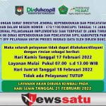 Persiapkan Layanan Prima, Hari Jum’at Dispendukcapil Pamekasan Cut Off System