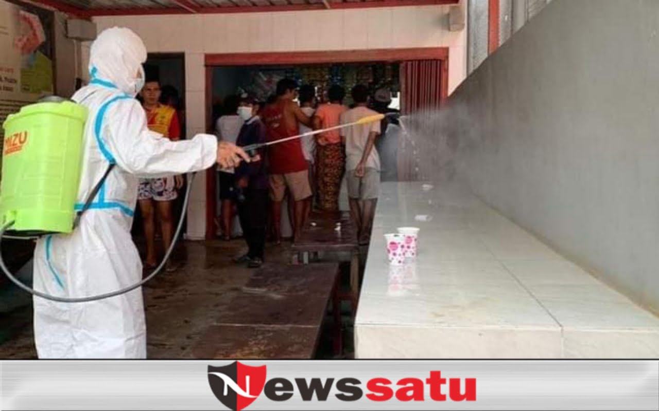 Tim Satgas Covid-19 Lapas Narkotika Kelas IIA Pamekasan Desinfeksi Rutin Hunian