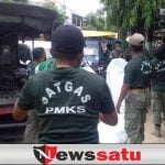 Tim Satpol PP Pamekasan Kembali Tertibkan Reklame Liar