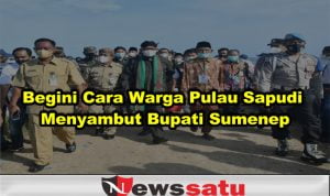 Begini Cara Warga Pulau Sapudi Menyambut Bupati Sumenep