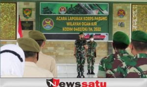 Dandim 0402 OKI Pimpin Acara Korp Raport Pabung Wilayah Ogan Ili