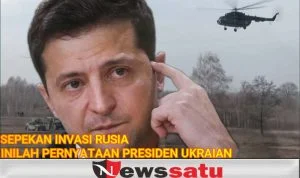 Inilah Pernyataan Presiden Ukraina Setelah Sepekan Invasi Rusia