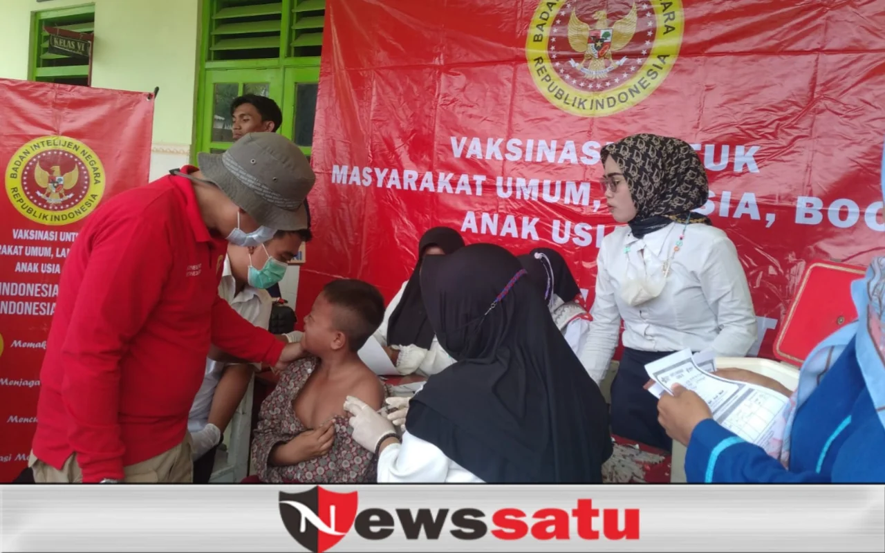 Jelang Ramadhan, BIN bersama Dinkes dan KB Sumenep Gelar Vaksinasi