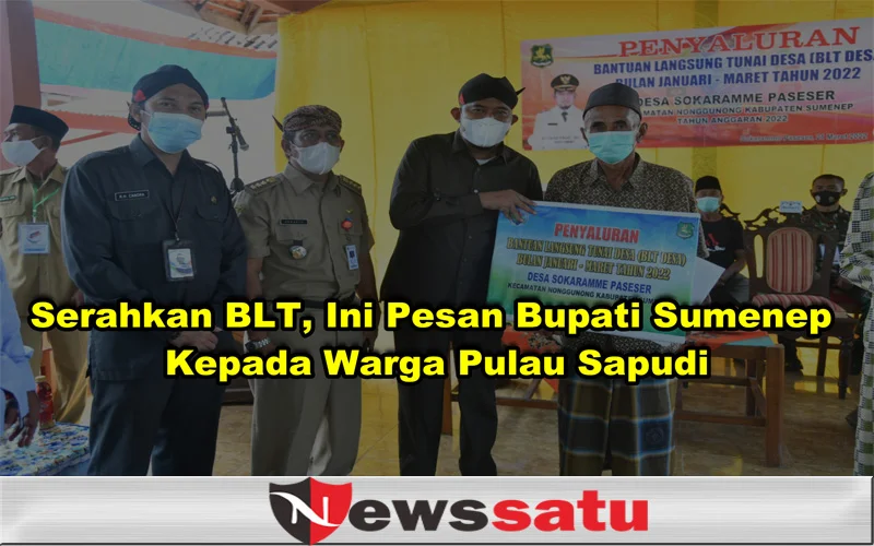 Serahkan BLT, Ini Pesan Bupati Sumenep Kepada Warga Pulau Sapudi