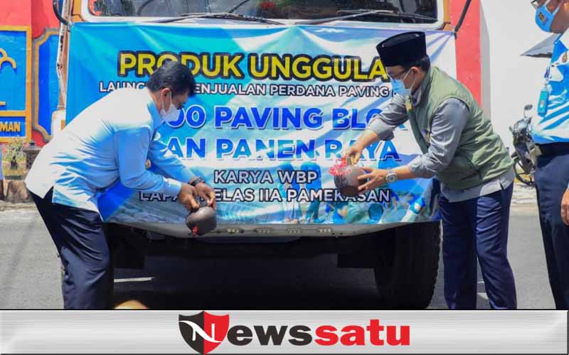 WBP Lapas Kelas IIA Pamekasan, Jual 8000 Paving Hasil Perdananya