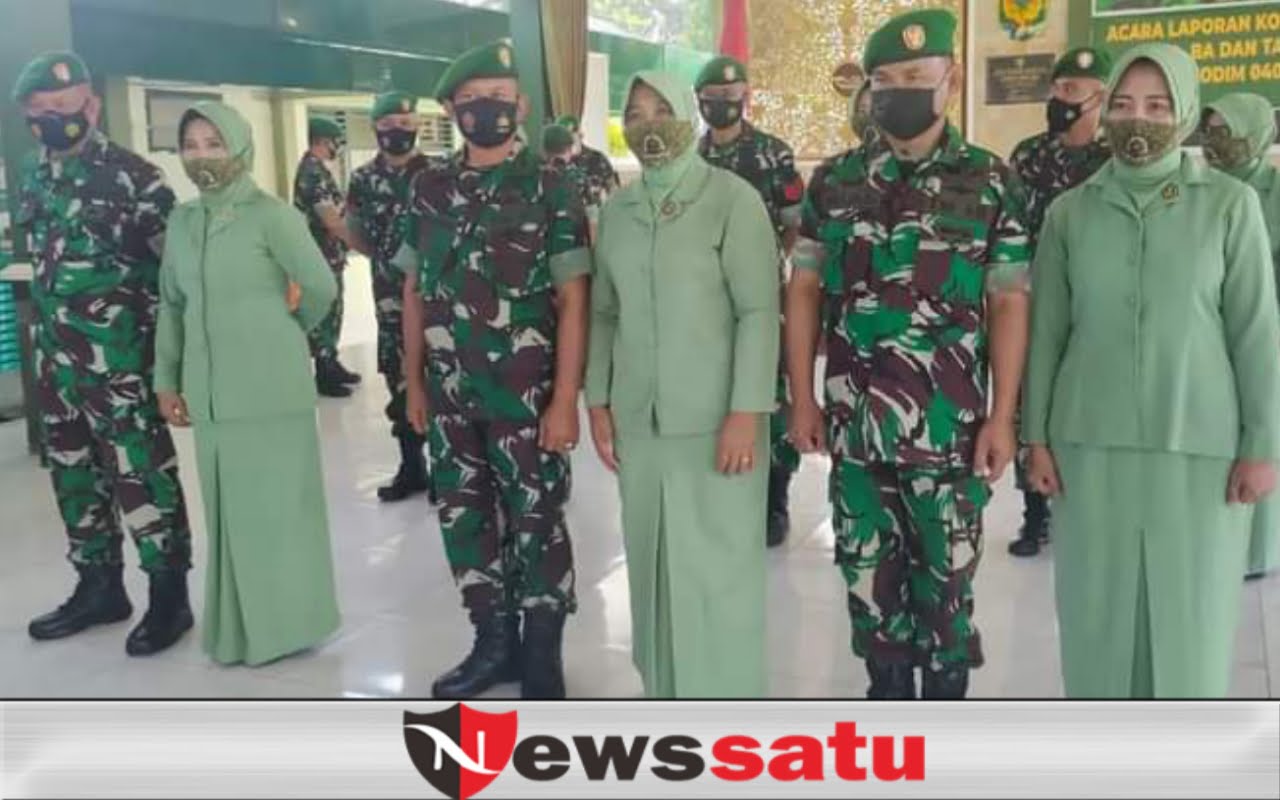 Dandim 0402 OKI Pimpin Tradisi Kenaikan Pangkat Prajurit