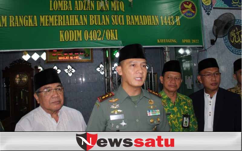 Momen Ramadhan, Kodim 0402 OKI Gelar Lomba Adzan dan MTQ