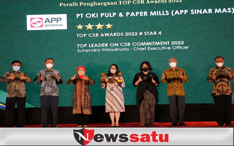 Penuhi Standar Global Penerapan CSR, OKI PULP Raih Top CSR Award 2022
