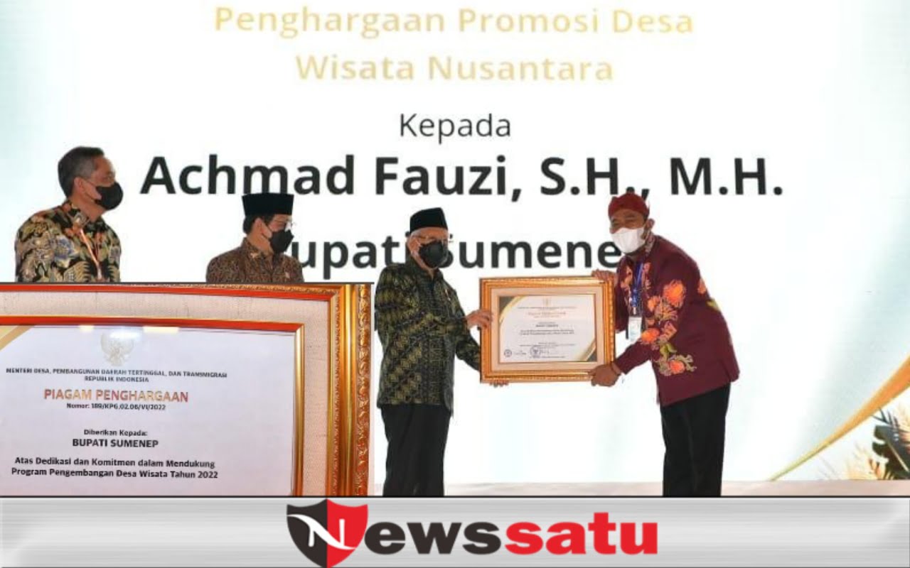 Bukti Komitmen, Bupati Fauzi Raih Penghargaan Pengembangan Desa Wisata