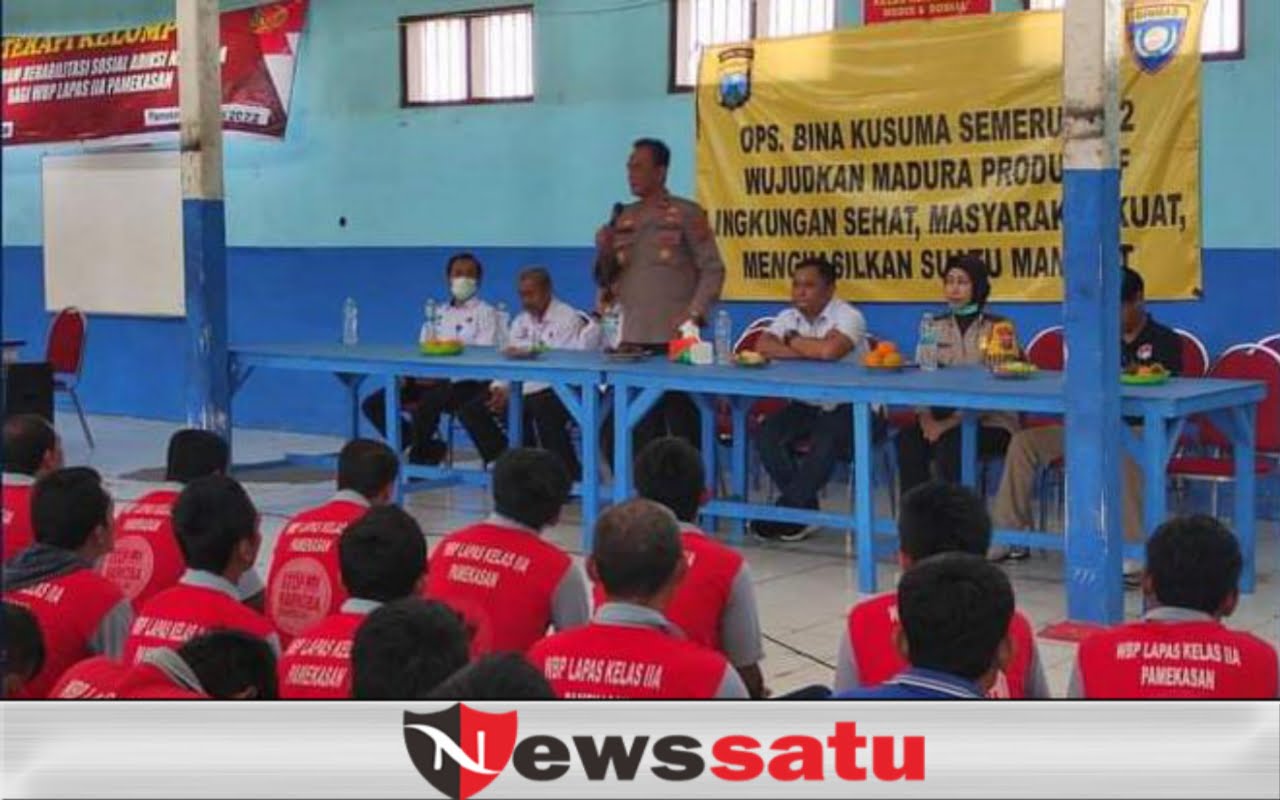 Darurat Narkoba, Tim Polda Jatim Beri Penyuluhan di Lapas Pamekasan