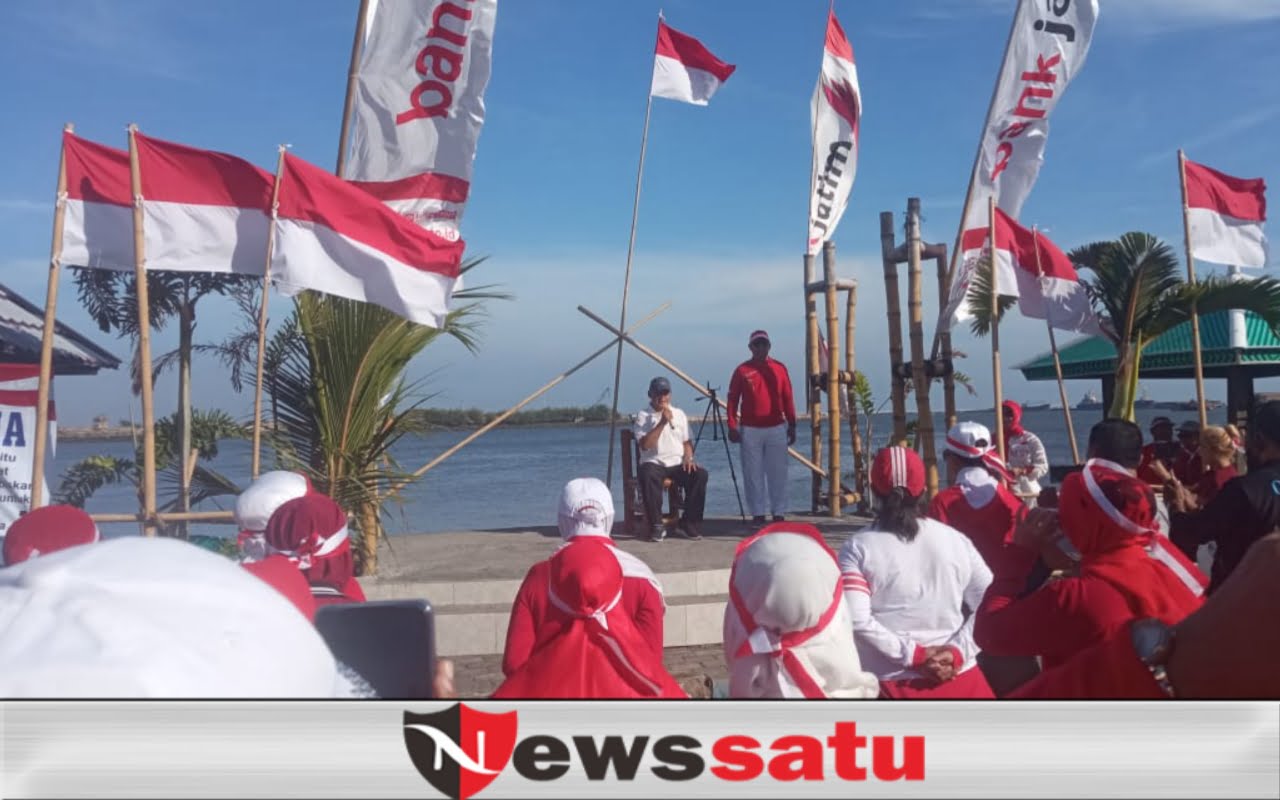 Mantan Walikota Bersama Sahabat Laut Gelar Upacara 17 Agustus
