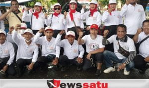 Meriahkan HUT RI Ke-77, DPD SWI OKI Ikuti Gerak Jalan Kecepatan Waktu
