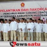 PAC Partai Gerindra Muba Gelar Pelantikan dan Rakorcab