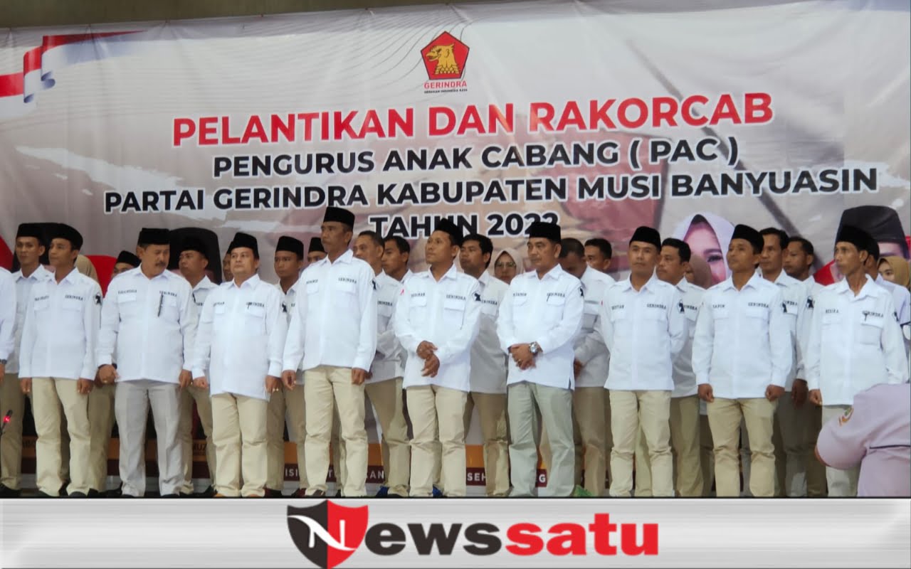 PAC Partai Gerindra Muba Gelar Pelantikan dan Rakorcab