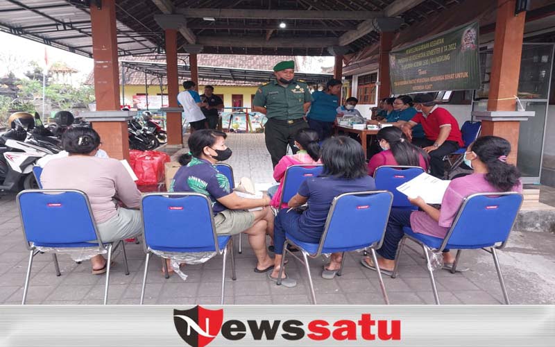 Wujudkan Keluarga Sehat, Kodim Klungkung Gelar Program KB