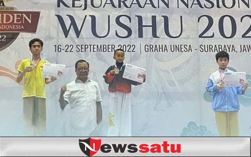 Atlit Wushu OKI Rebut Medali Emas Piala Presiden RI 2022