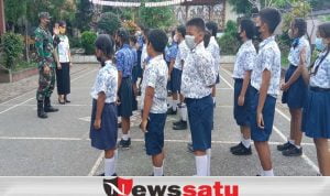 Babinsa Banjarangkan Bentuk Karakter Pelajar yang Handal