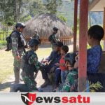Danpos Pirime Sambang Warga Wenam
