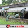 HUT TNI ke-77, Kodim 0402 OKI Bersihkan sarana Ibadah dan Aliran Sungai