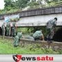 HUT TNI ke-77, Kodim 0402 OKI Bersihkan sarana Ibadah dan Aliran Sungai