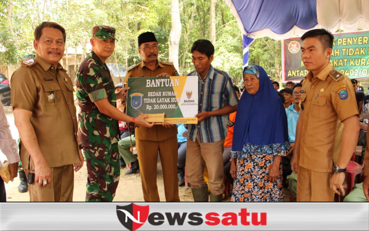 Kodim 0402 Bersama Baznas OKI Serahkan Bantuan Bedah Rumah ke-43 dan ke-44