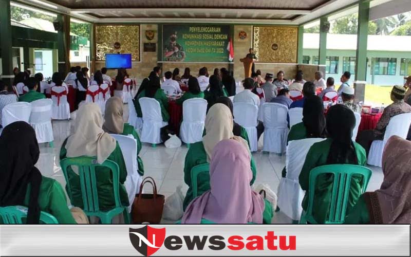 Kodim 0402/OKI Gelar Komsos dengan Komponen Masyarakat