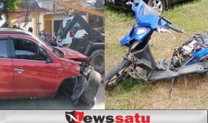 Outlander Tabrak Motor Di Sumenep