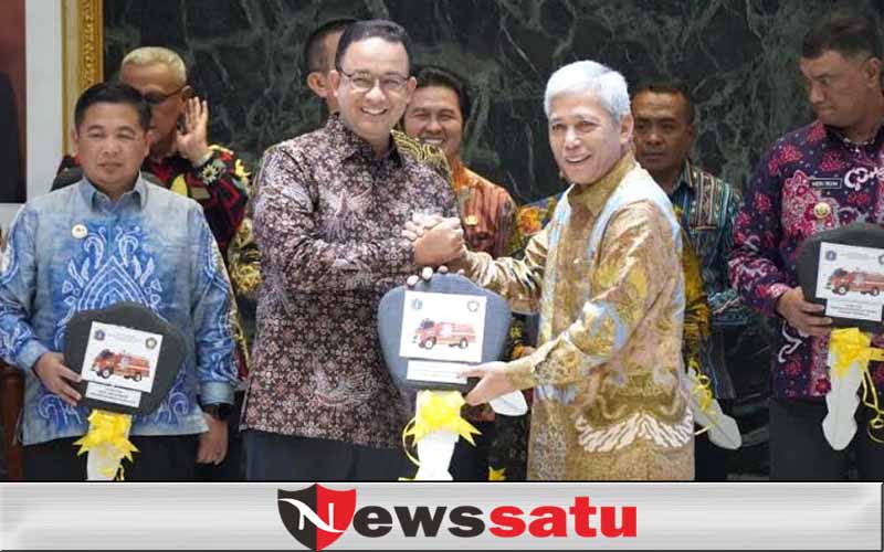 Buah Kolaborasi, Pemkab OKI Terima Hibah Damkar dari Pemprov DKI