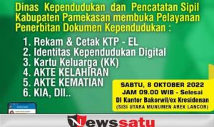 Meski Hari Libur, Disdukcapil Pamekasan Tetap Layani Warga