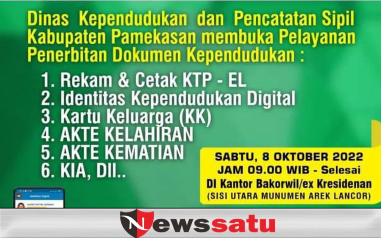 Meski Hari Libur, Disdukcapil Pamekasan Tetap Layani Warga