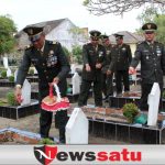 Sambut HUT TNI Ke-77, Kodim OKI Ziarah Rombongan di TMP Kusuma Negara
