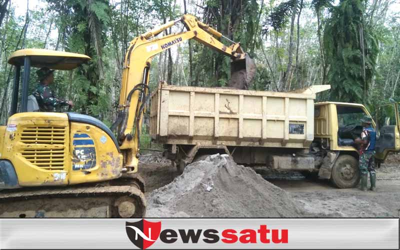 Suka Duka Sang Operator Excavator TMMD Kodim 0402 OKI
