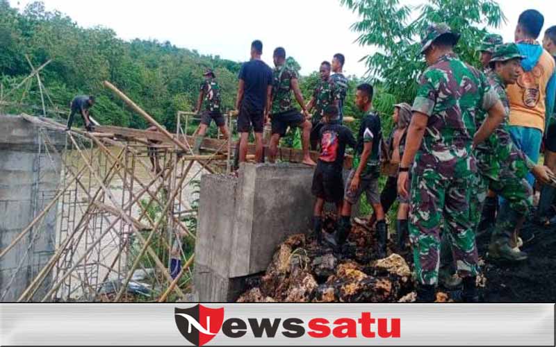 Untuk Kesejahteraan Rakyat, Tim TMMD Bangun Akses Jalan 360 Meter