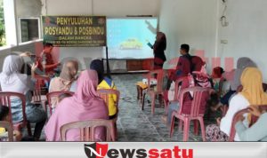 Kodim OKI Bersama Puskesmas Cahya Maju Gelar Penyuluhan Posyandu dan Posbindu