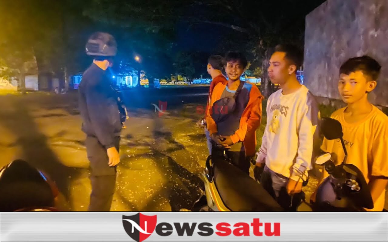 Patroli Presisi Malam Hari, Samapta Polres OKI Sasar Geng Motor
