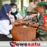 Kolaborasi Dengan PMI, Kodim OKI Gelar Baksos Donor Darah
