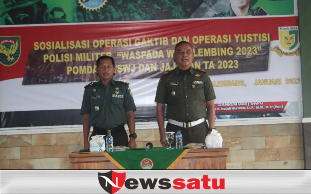 Terima Sosialisasi Ops Gaktib dan Yustisi Polisi Militer, Ini Kata Kasdim OKI