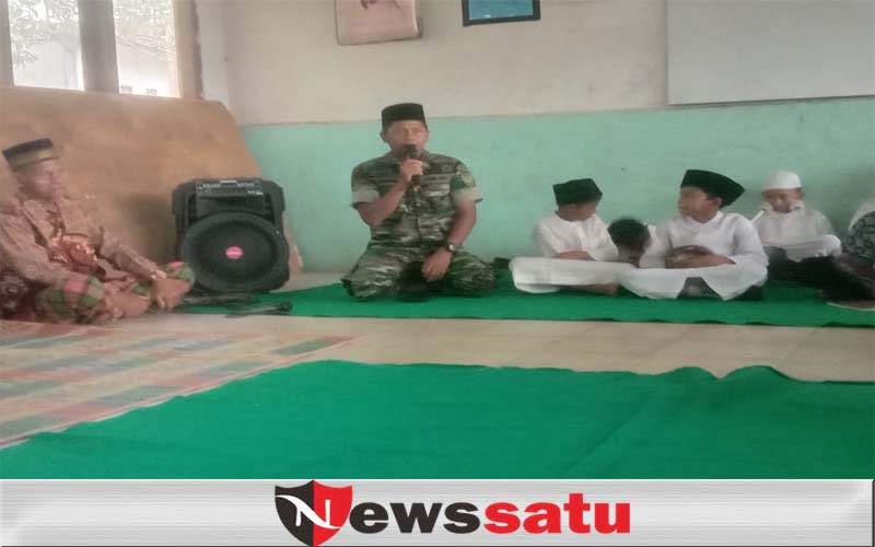 Kodim 0402 OKI Peringati Isra Mi'raj Dengan Santri