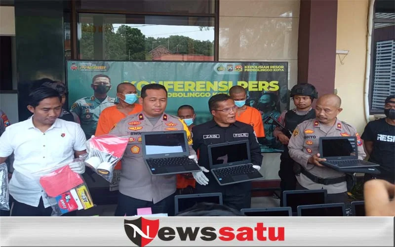 Pelaku Pencurian Di SMPN 2 Wonomerto Diamankan Polisi