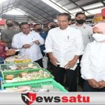 Presiden Jokowi Mengecek Harga Sembako Di Pasar Baturiti