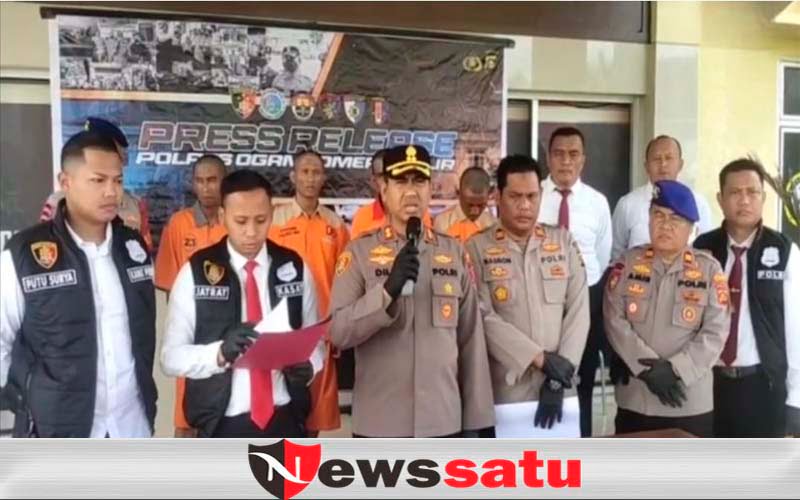 4 Pelaku Pembajak Kapal Pembawa Sawit Ditangkap Polres OKI