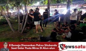 8 Remaja Diamankan Polres Situbondo Saat Gelar Pesta Miras Di Alun-alun