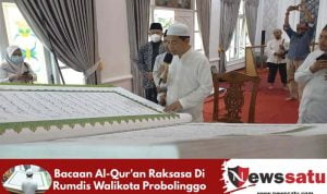Bacaan Al-Qur'an Raksasa Di Rumdis Walikota Probolinggo