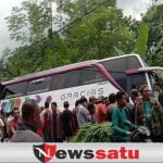 Bus Pariwisata Mengalami Kecelakaan Di Probolinggo